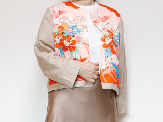 <J15K-028> KIMONO クルーネックジャケット