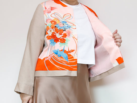 <J15K-028> KIMONO CREW NECK Jacket