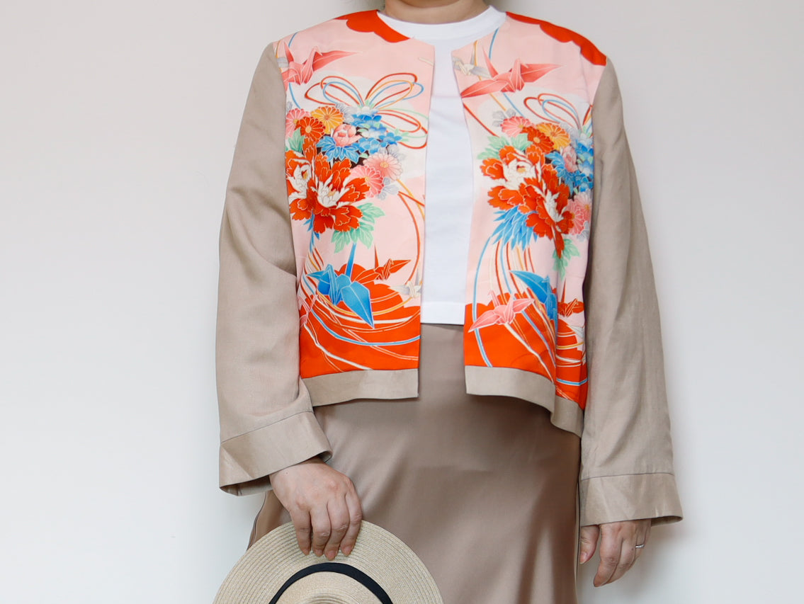 <J15K-028> KIMONO クルーネックジャケット