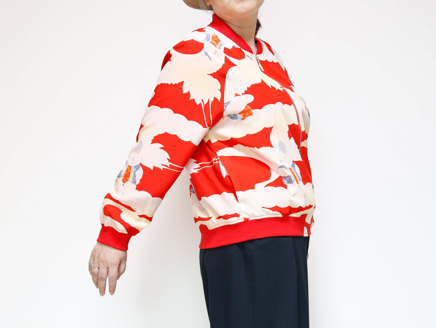 <J09-013> KIMONO BOMBER Jacket  -SIZE M