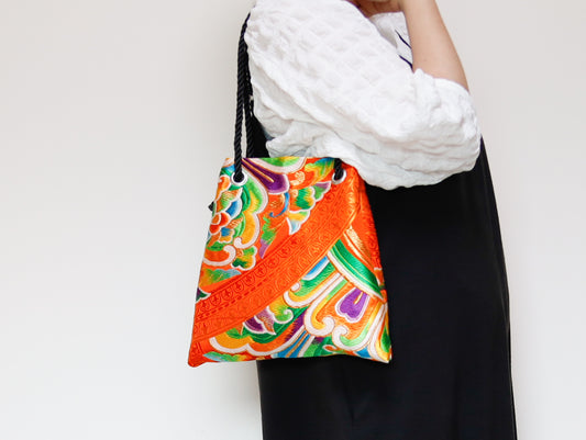 <B06K-029>  FUJIYAMA Bag  -KIMONO ORANGE