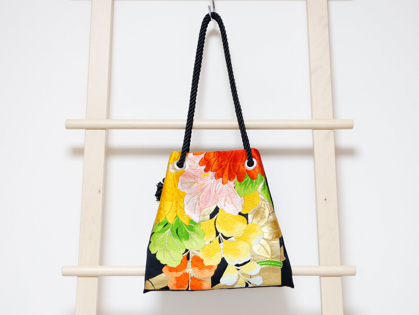 <B06K-022> FUJIYAMA Bag -KIMONO BLACK