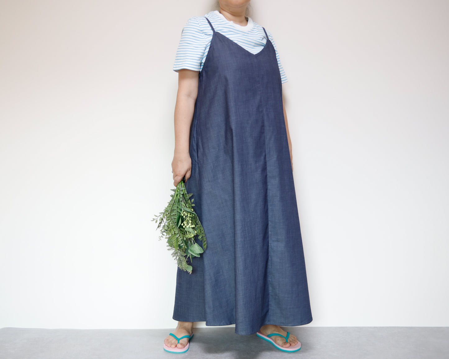 <S24-005> Cami DRESS -Denim