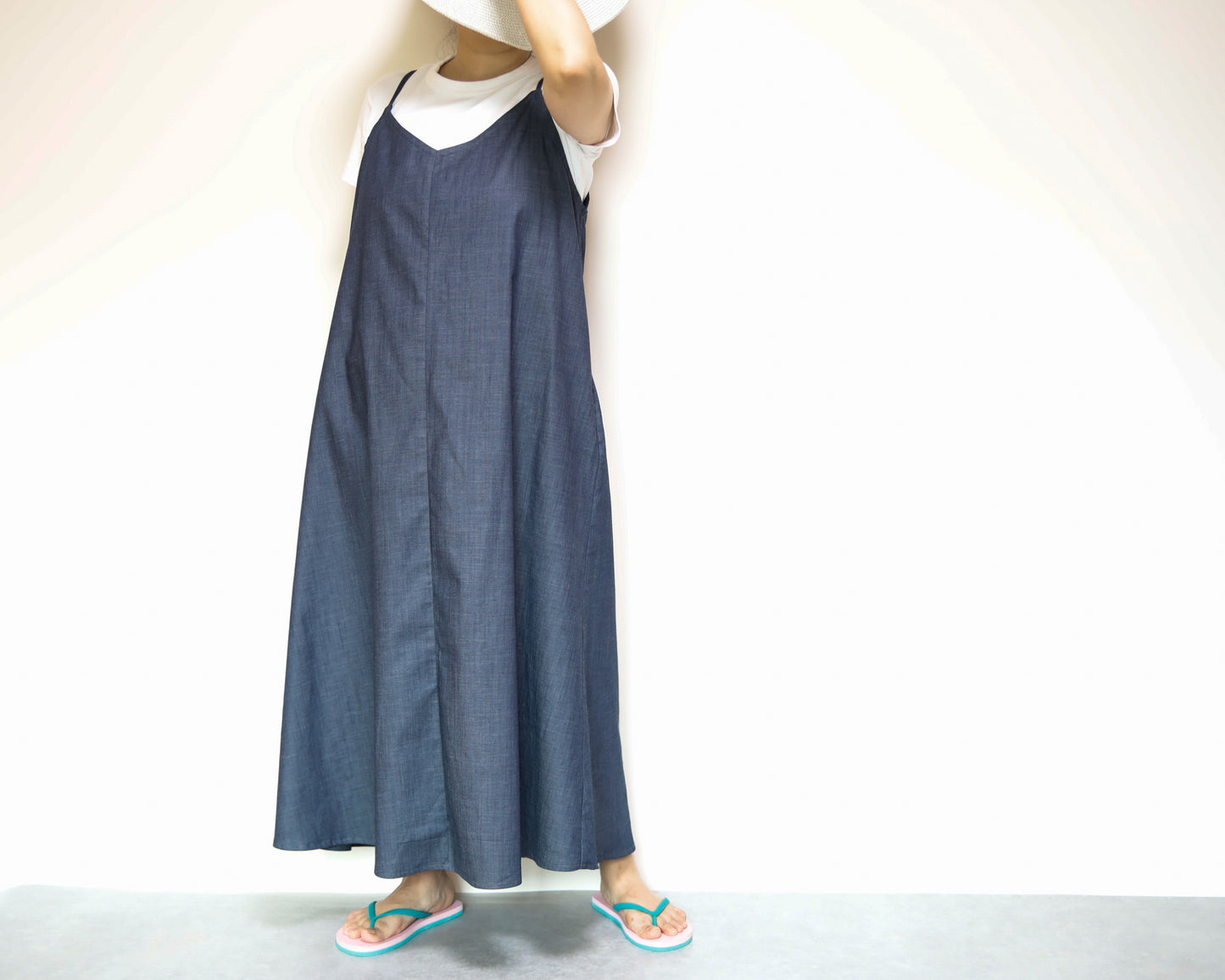 <S24-005> Cami DRESS -Denim