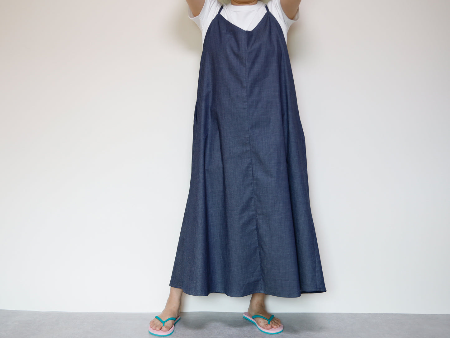 <S24-005> Cami DRESS -Denim