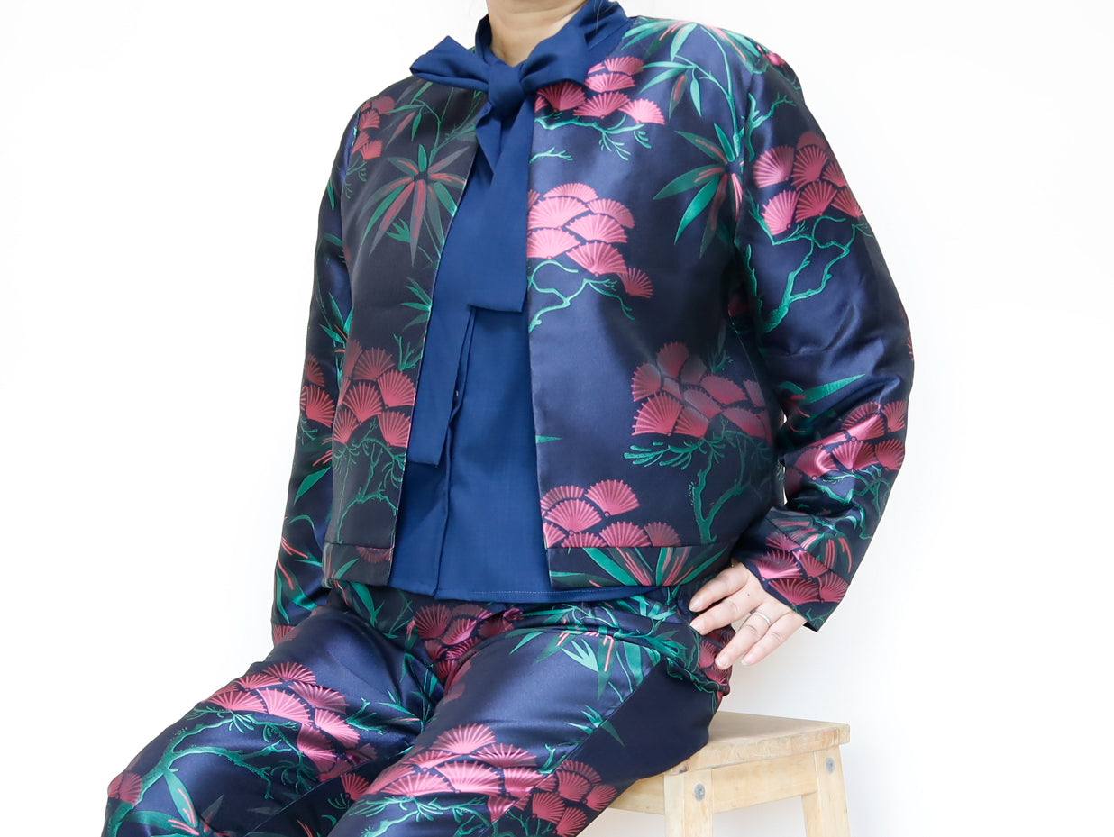 <J15BP> CREW NECK Jacket -KABUKI