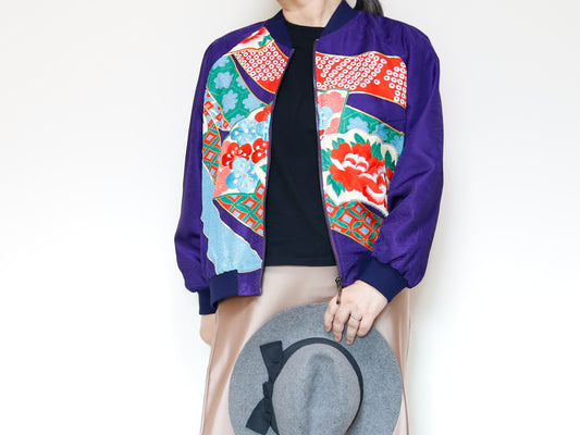 <J09-029> KIMONO BOMBER Jacket -SIZE M