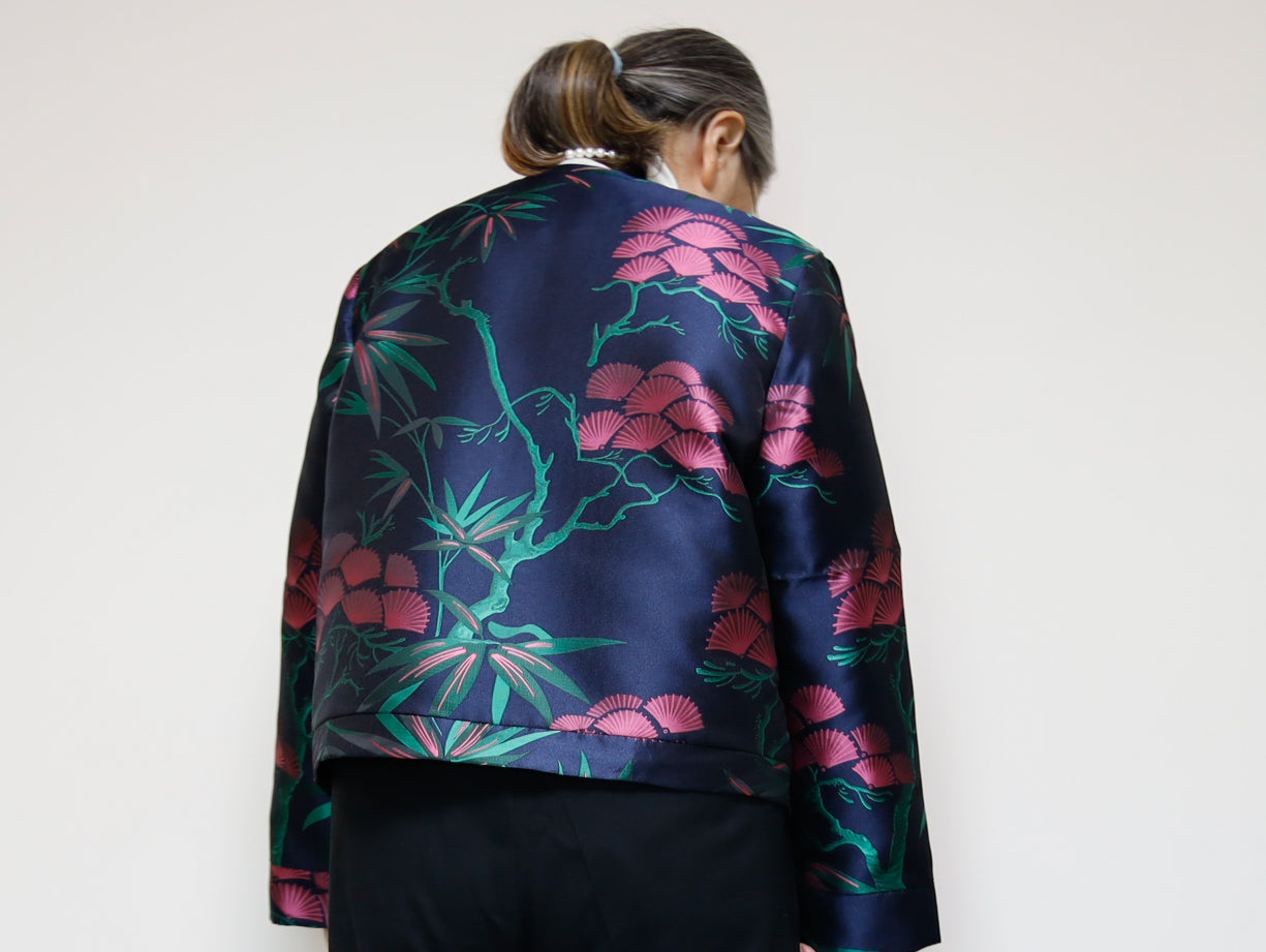 <J15BP> CREW NECK Jacket -KABUKI