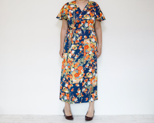 <D28K-002> KIMONO WRAPED Dress'n Coat