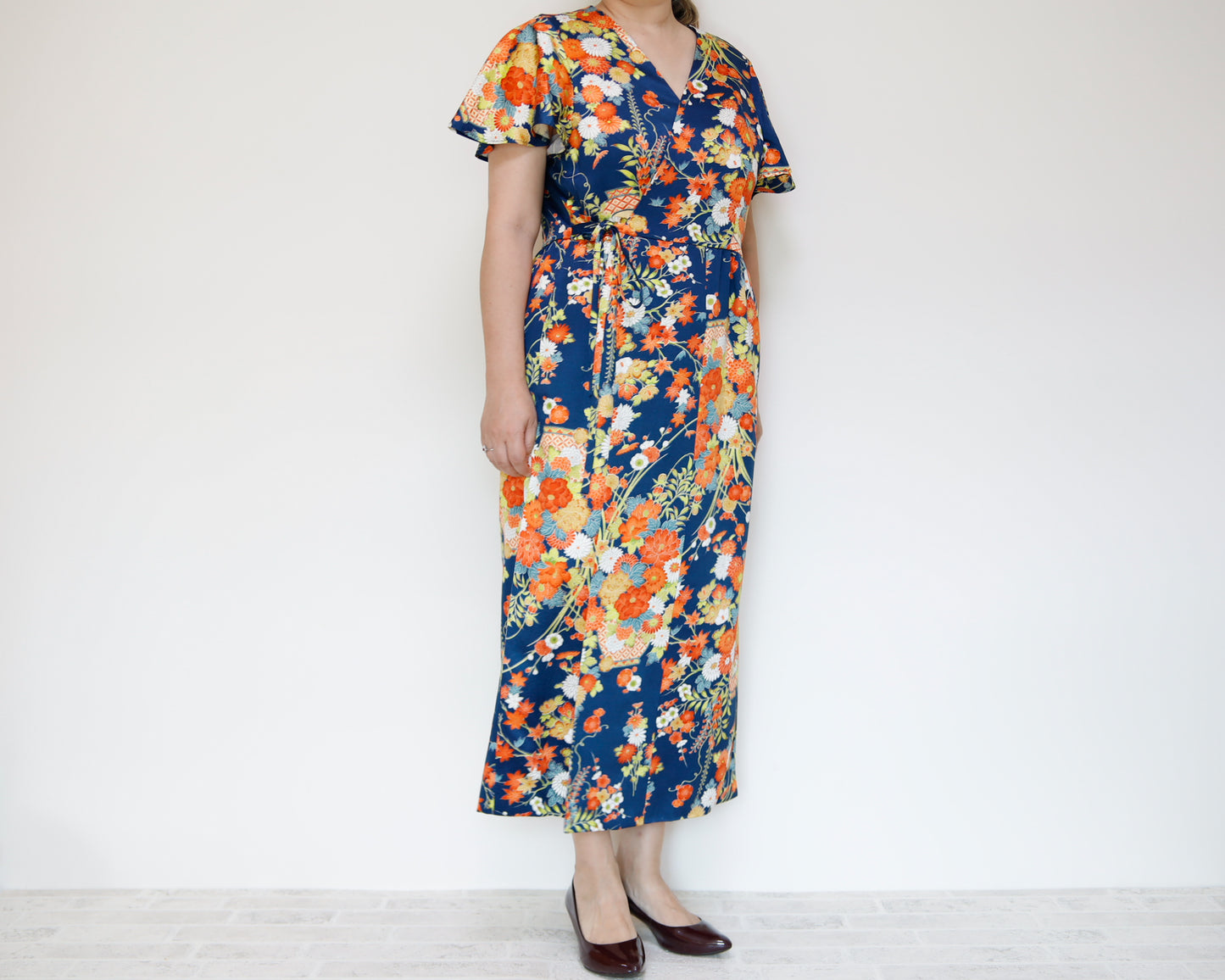 <D28K-002> KIMONO WRAPED Dress'n Coat