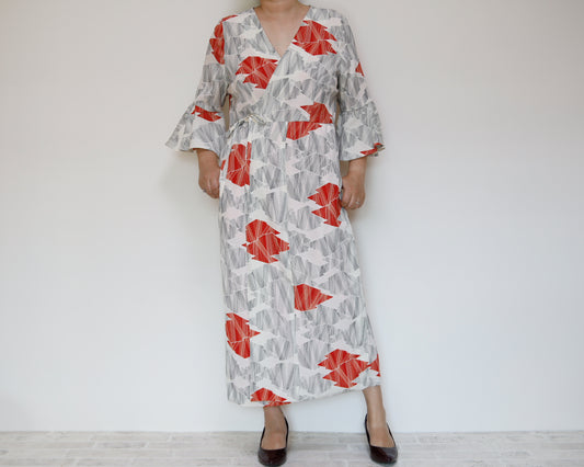 <D16-005> KIMONO WRAPED Dress'n Coat