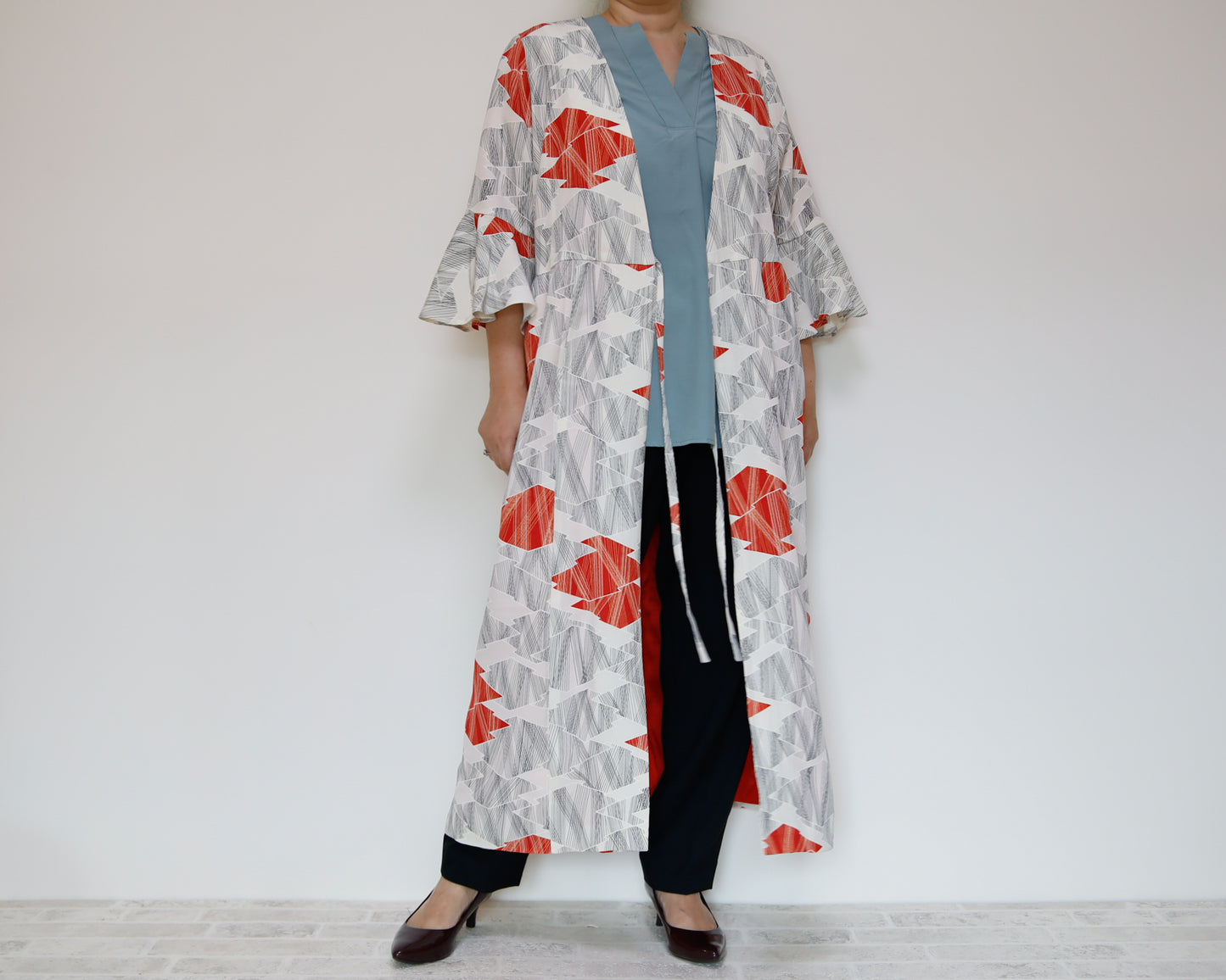<D16-005> KIMONO WRAPED Dress'n Coat