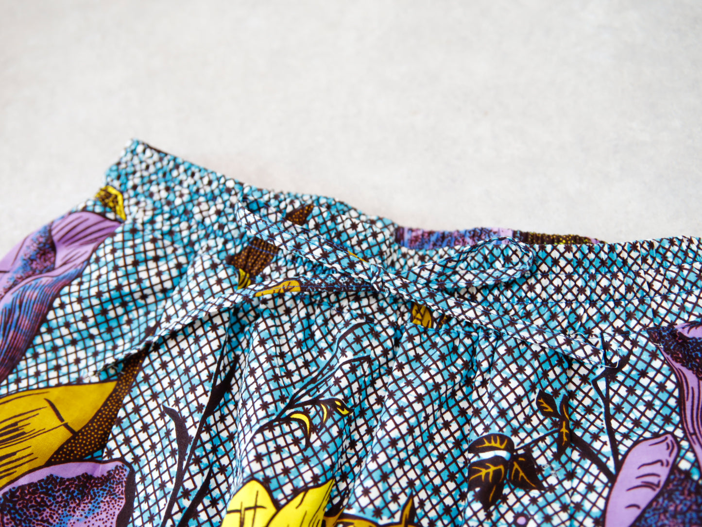 <P22-001> AFRICAN PRINT WIDE PANTS