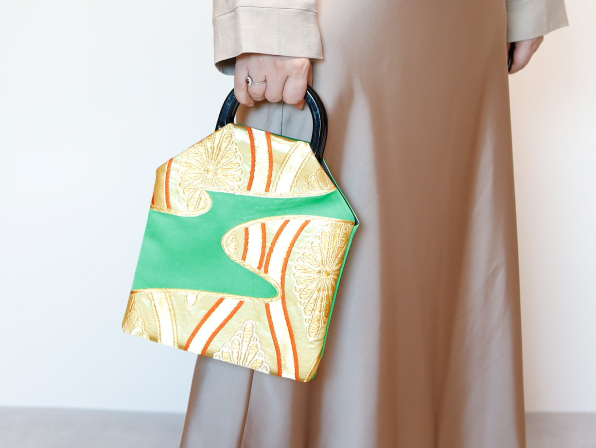 <B08K-000> OBI CLUCH BAG -green
