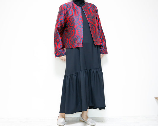 <J15C>  CREW NECK Jacket -COVENT GARDEN