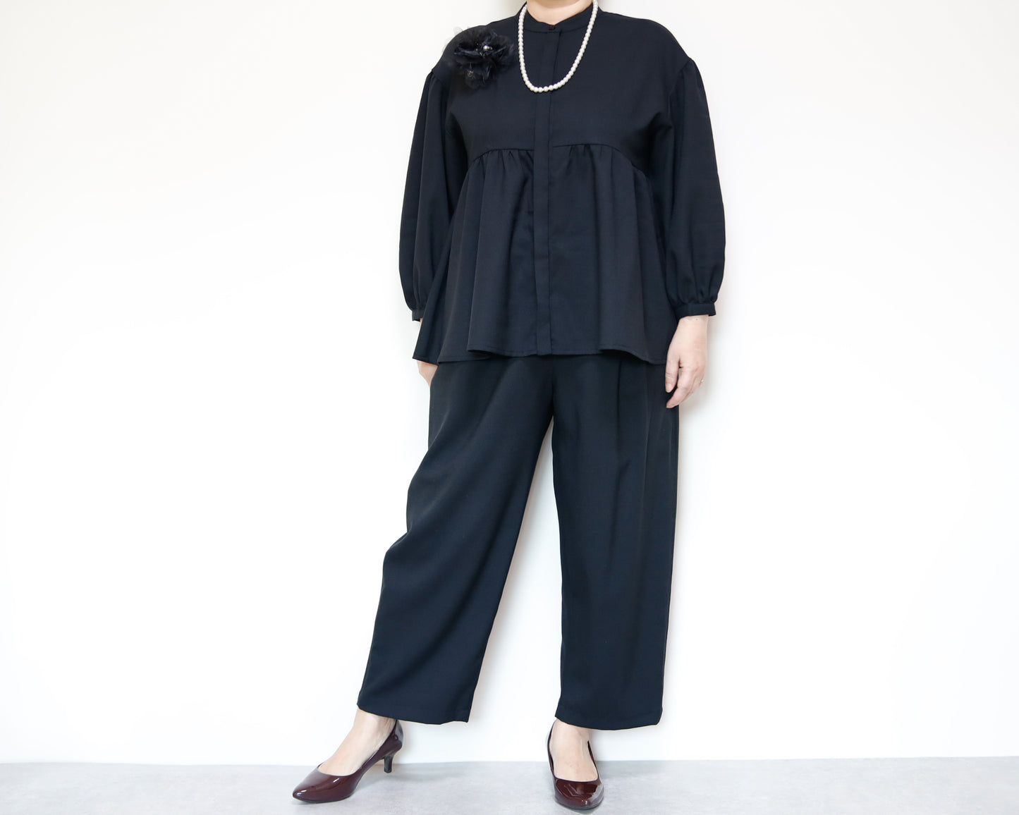 <T36NR> PEPLUM BLOUSE