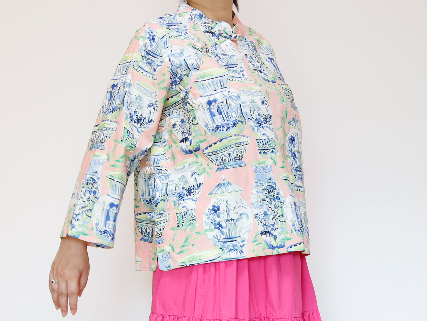<T27PV> CHINOISERIE Blouse PINK CHINA