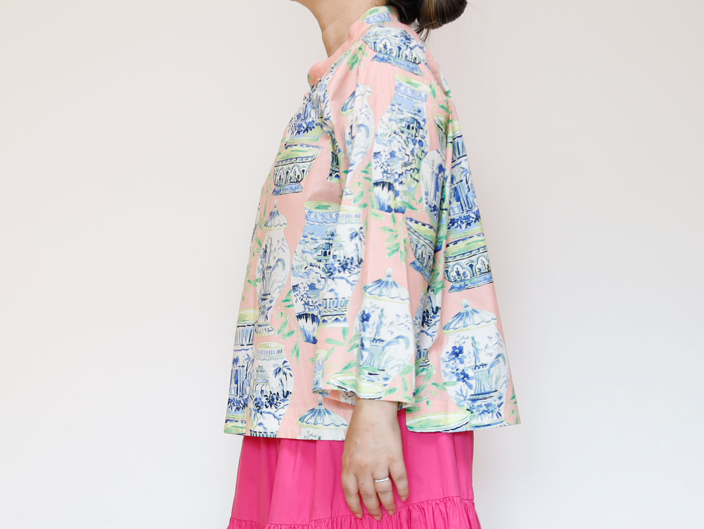<T27PV> CHINOISERIE Blouse PINK CHINA