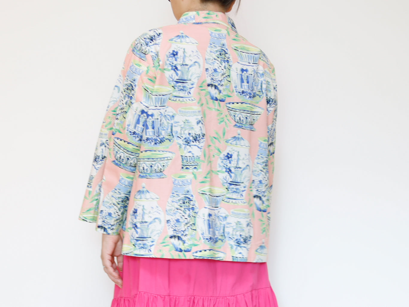 <T27PV> CHINOISERIE Blouse PINK CHINA
