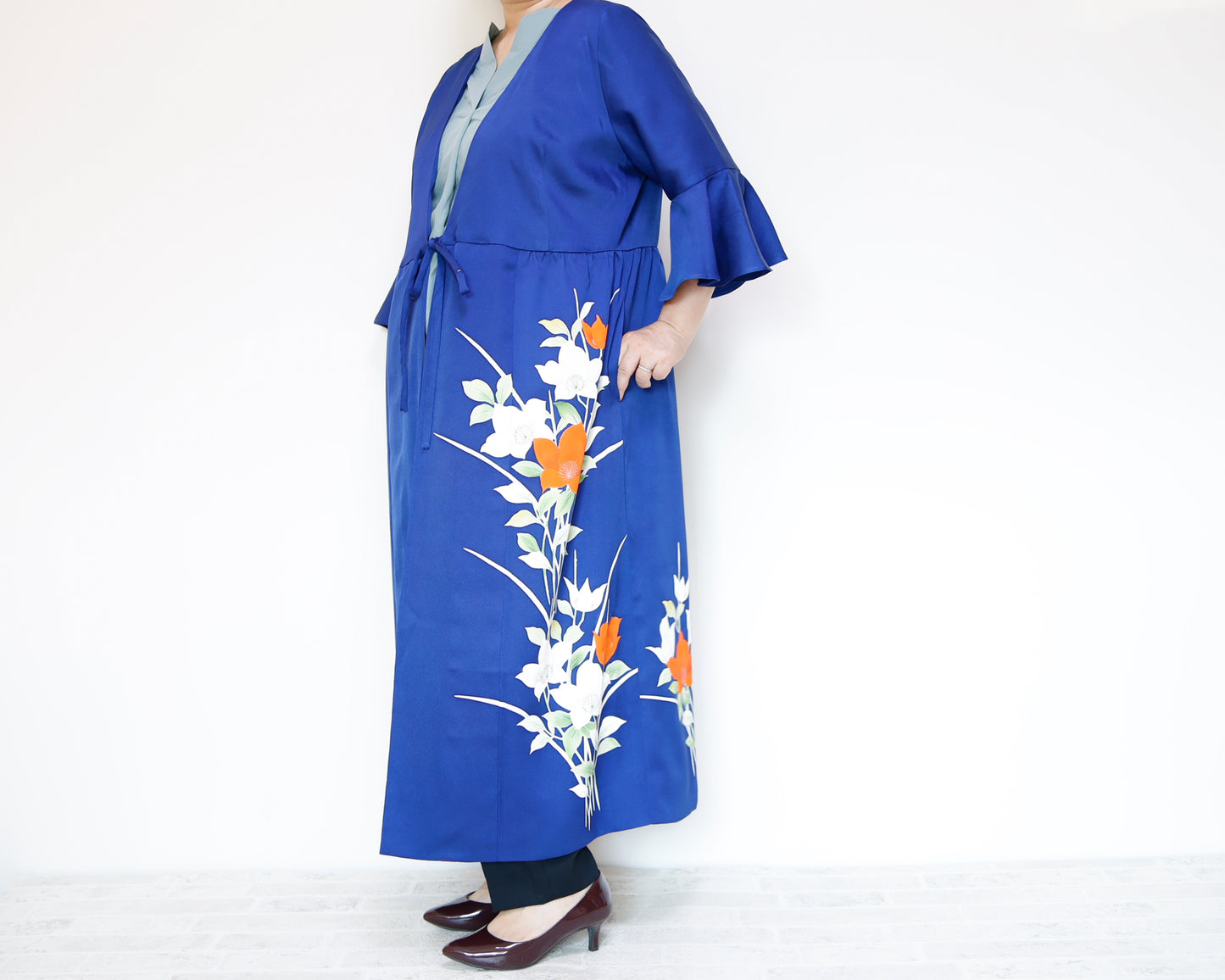 <D16-006> KIMONO WRAPED Dress'n Coat