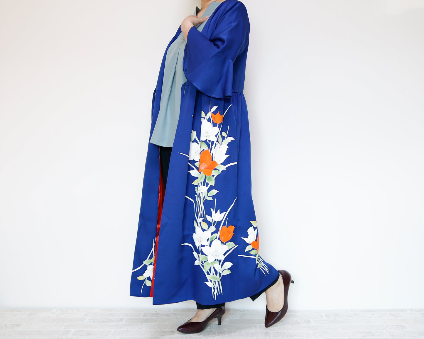 <D16-006> KIMONO WRAPED Dress'n Coat