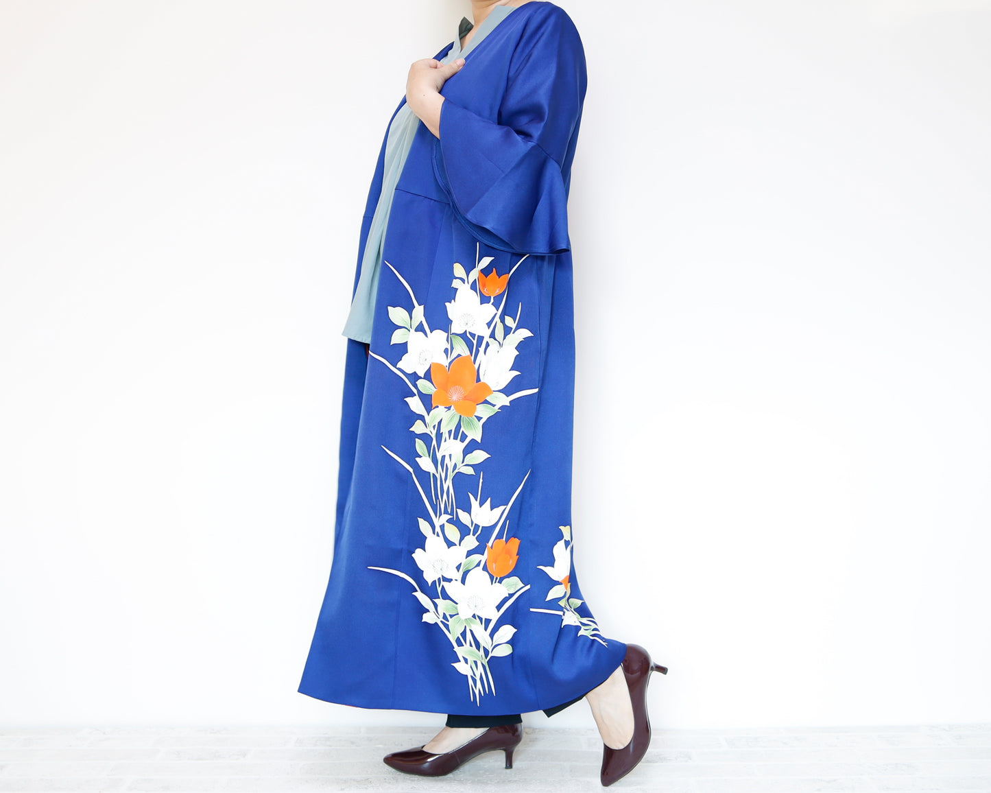 <D16-006> KIMONO WRAPED Dress'n Coat