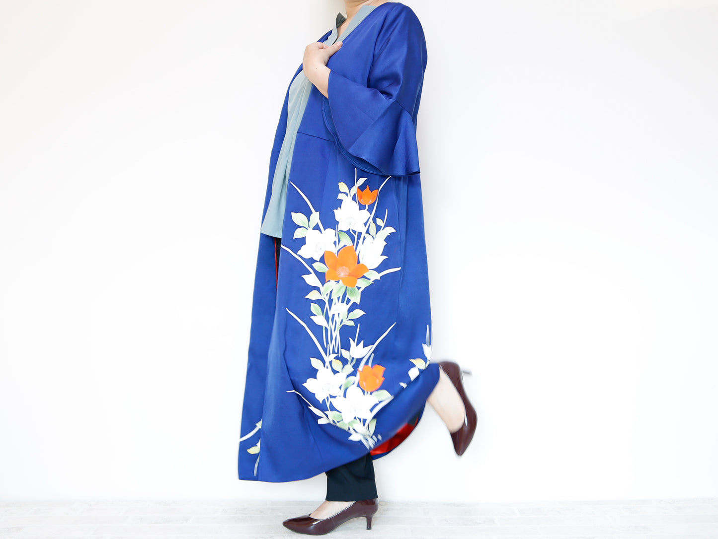 <D16-006> KIMONO WRAPED Dress'n Coat