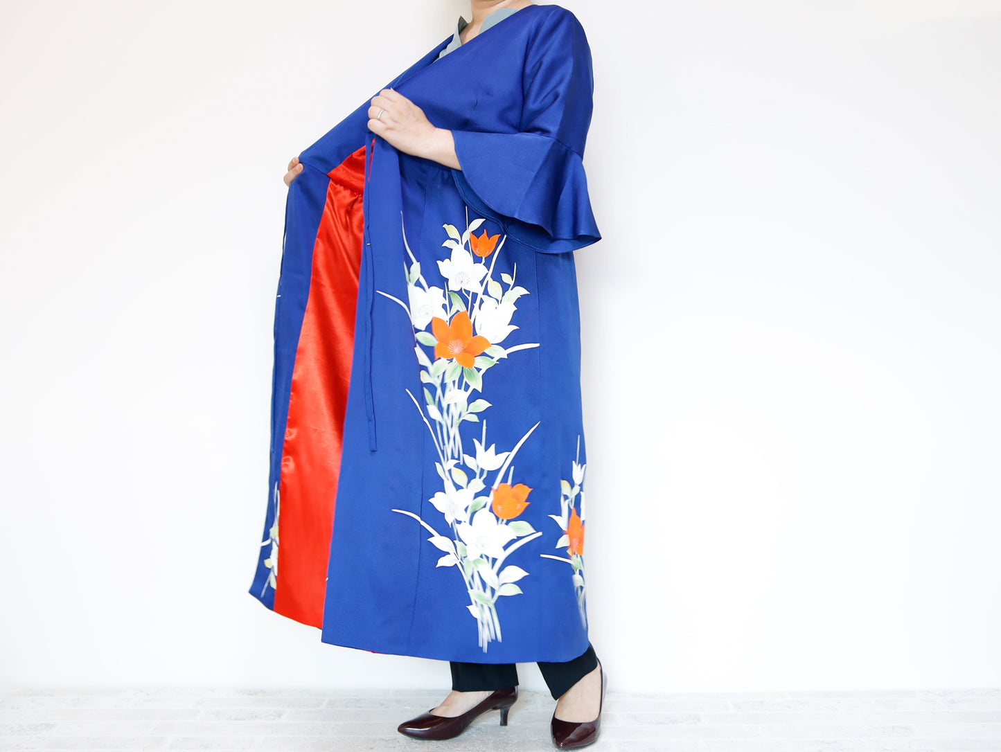 <D16-006> KIMONO WRAPED Dress'n Coat