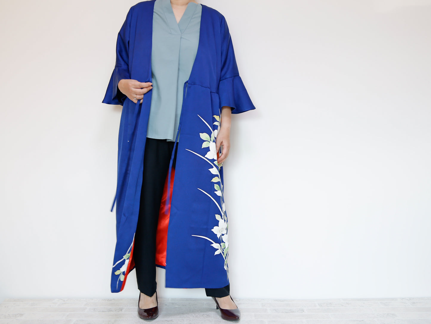 <D16-006> KIMONO WRAPED Dress'n Coat