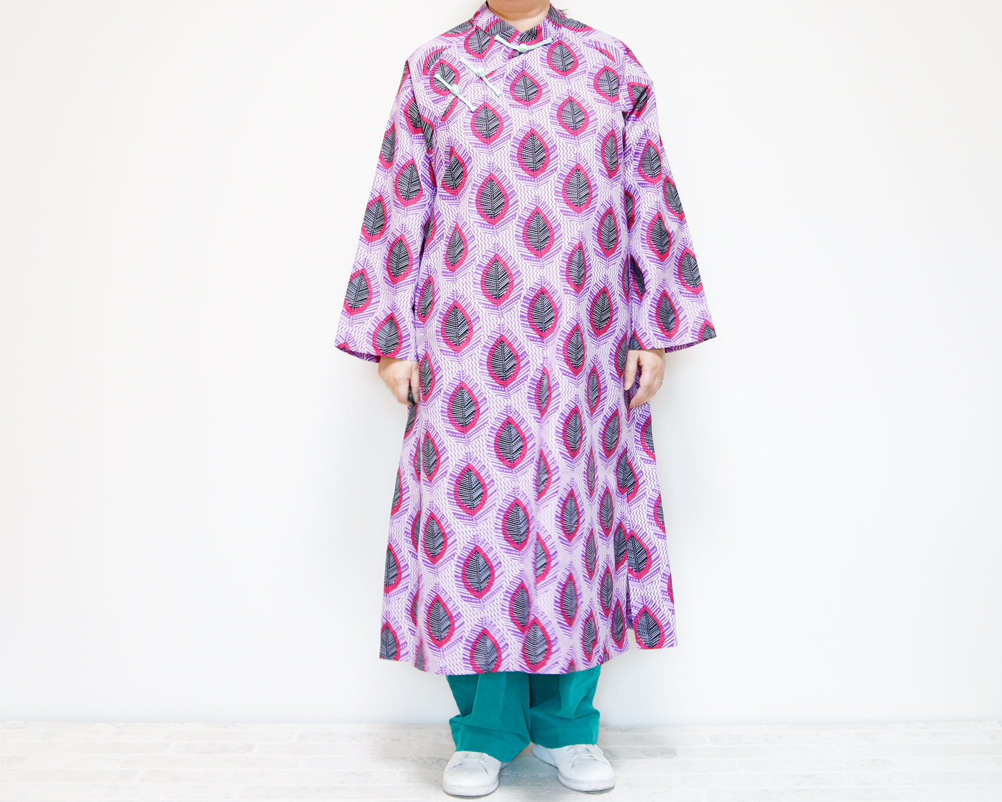 <D25J-001> CHINOISERIE DRESS AFRICAN PRINT