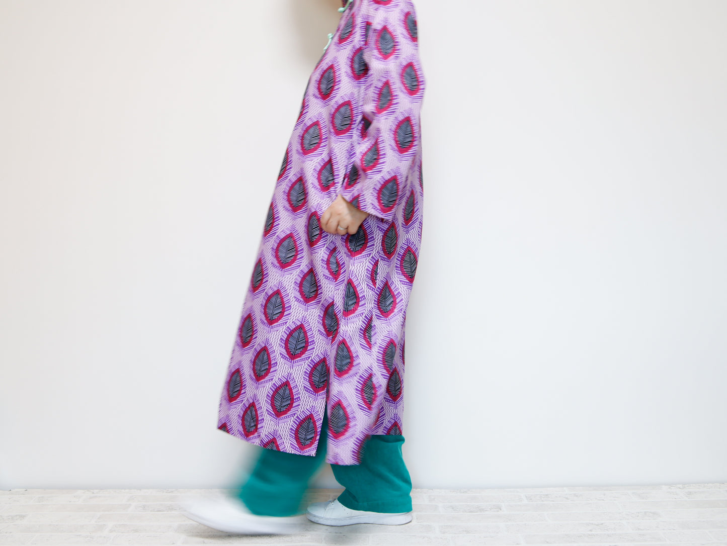 <D25J-001> CHINOISERIE DRESS AFRICAN PRINT