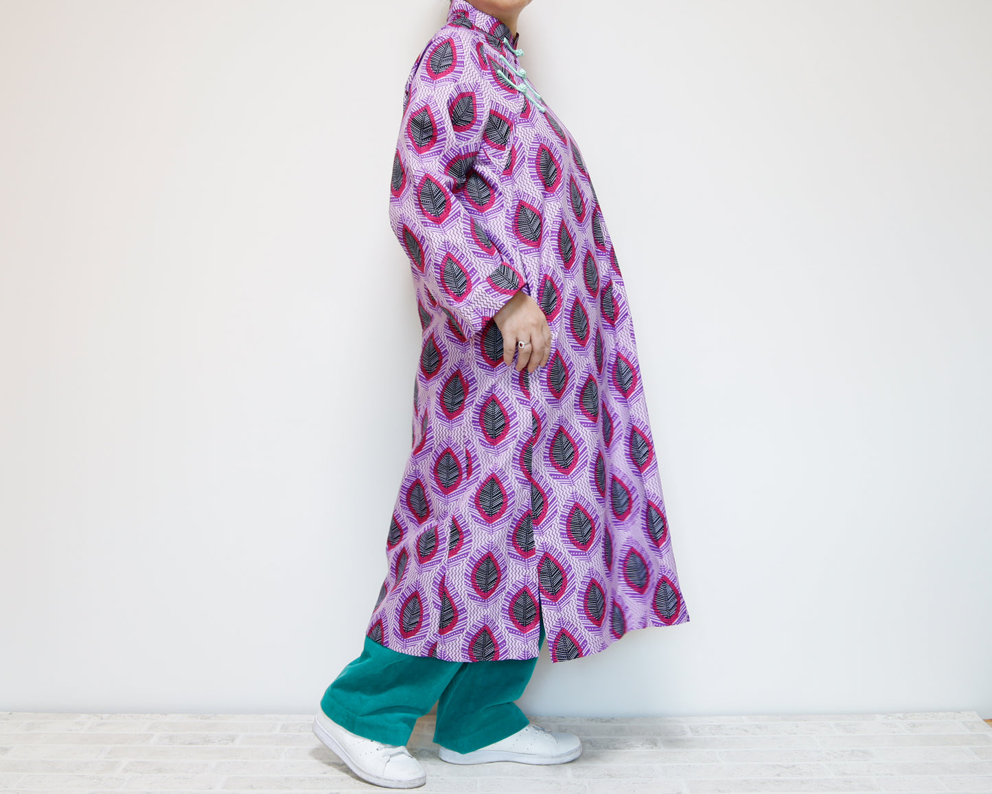 <D25J-001> CHINOISERIE DRESS AFRICAN PRINT