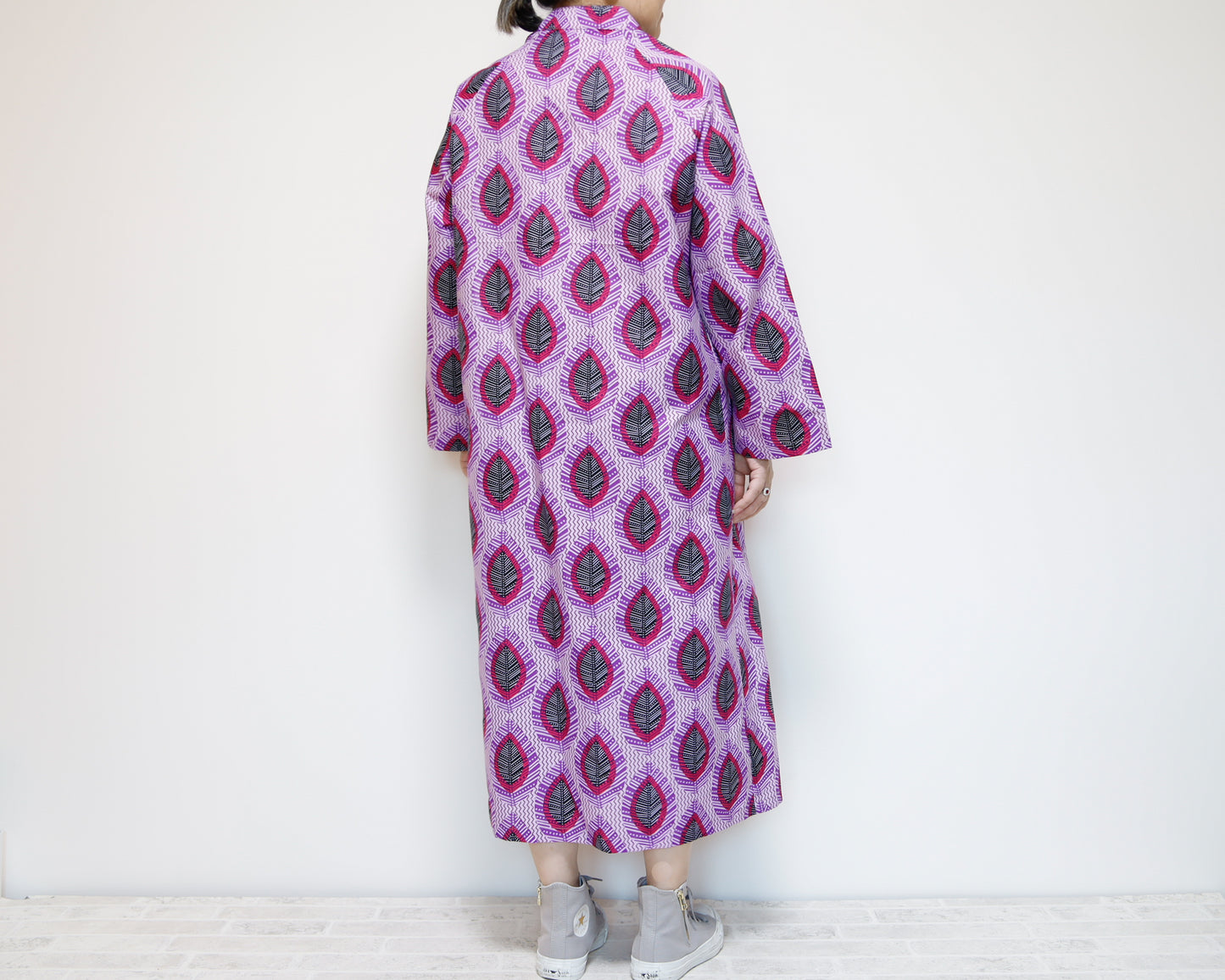 <D25J-001> CHINOISERIE DRESS AFRICAN PRINT