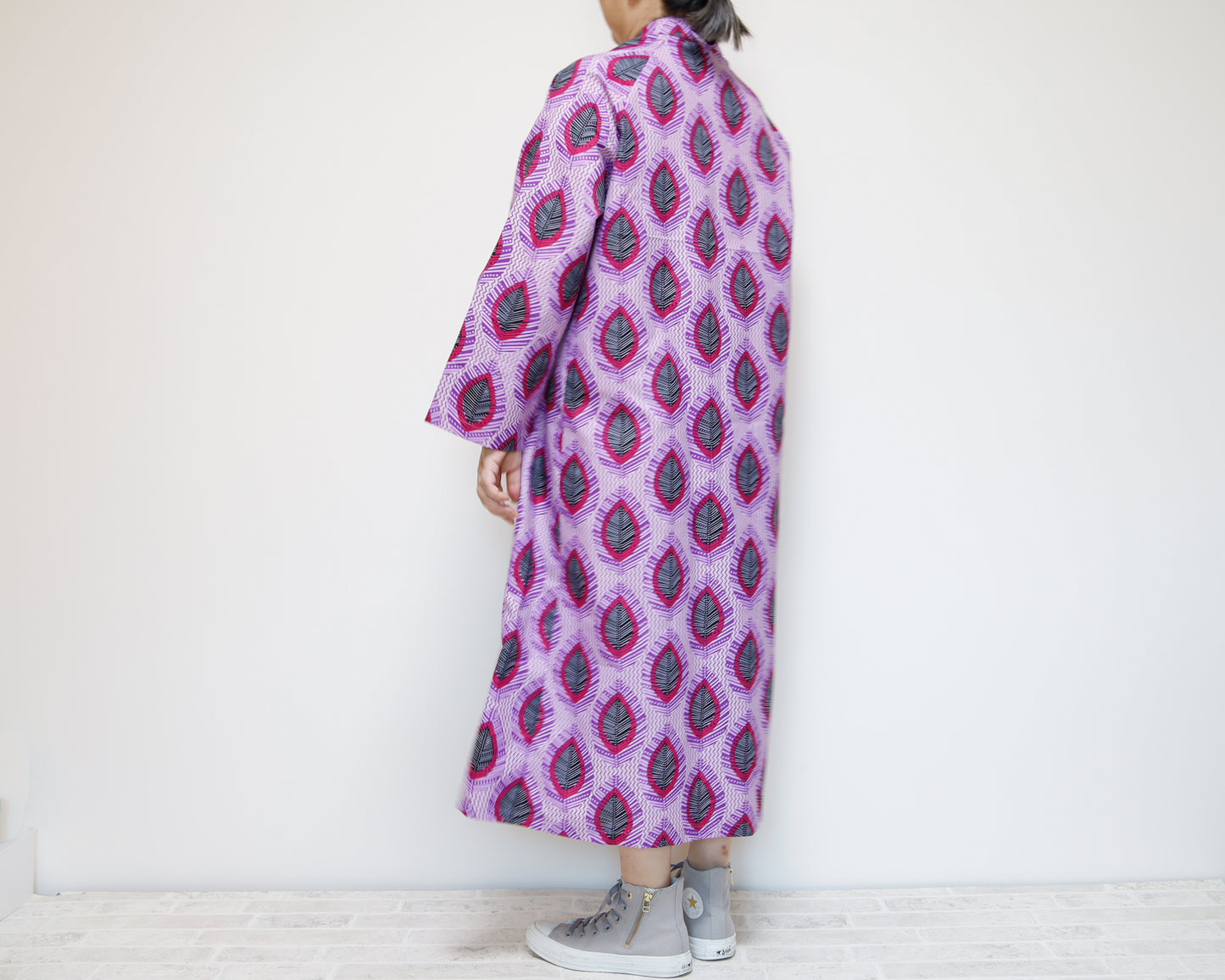 <D25J-001> CHINOISERIE DRESS AFRICAN PRINT