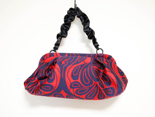 <B10C> COVENT GAEDEN RED CLUTCH BAG