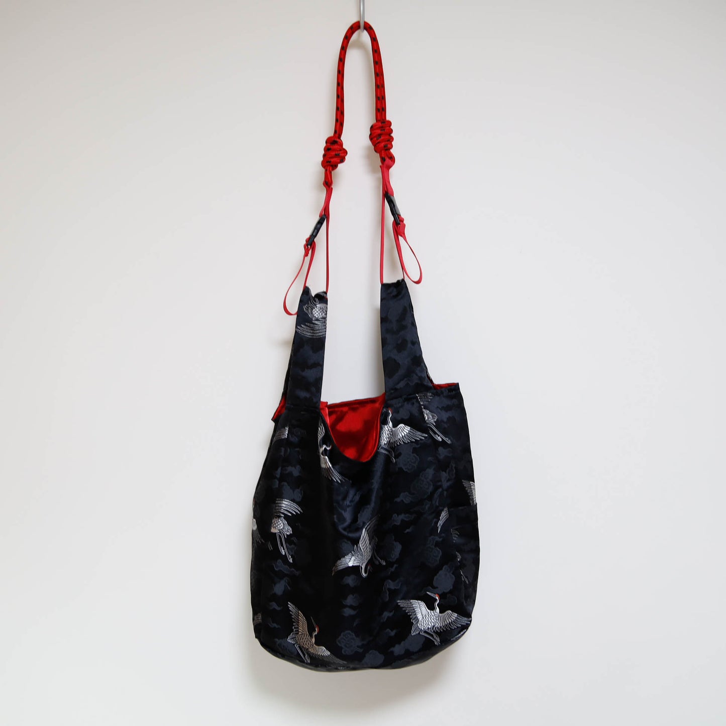 REGISTAR|Black Crane & Cloud Marché Bag