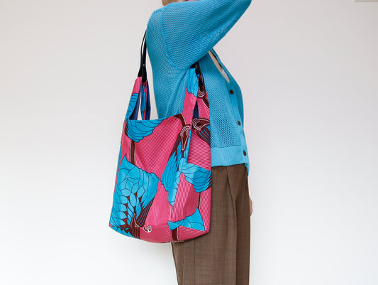 <B04J-001>  REGISTAR -African Print Tote Bag
