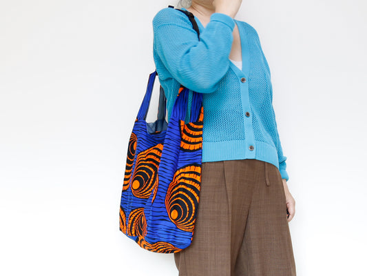 <B04J-002>  REGISTAR -African Print Tote Bag