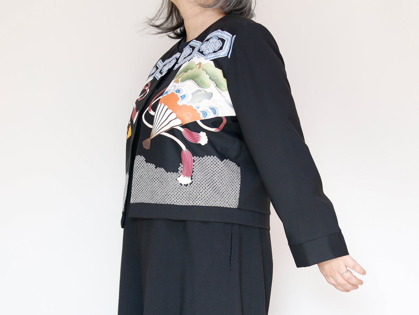 <J15K-021> KIMONO CREW NECK Jacket