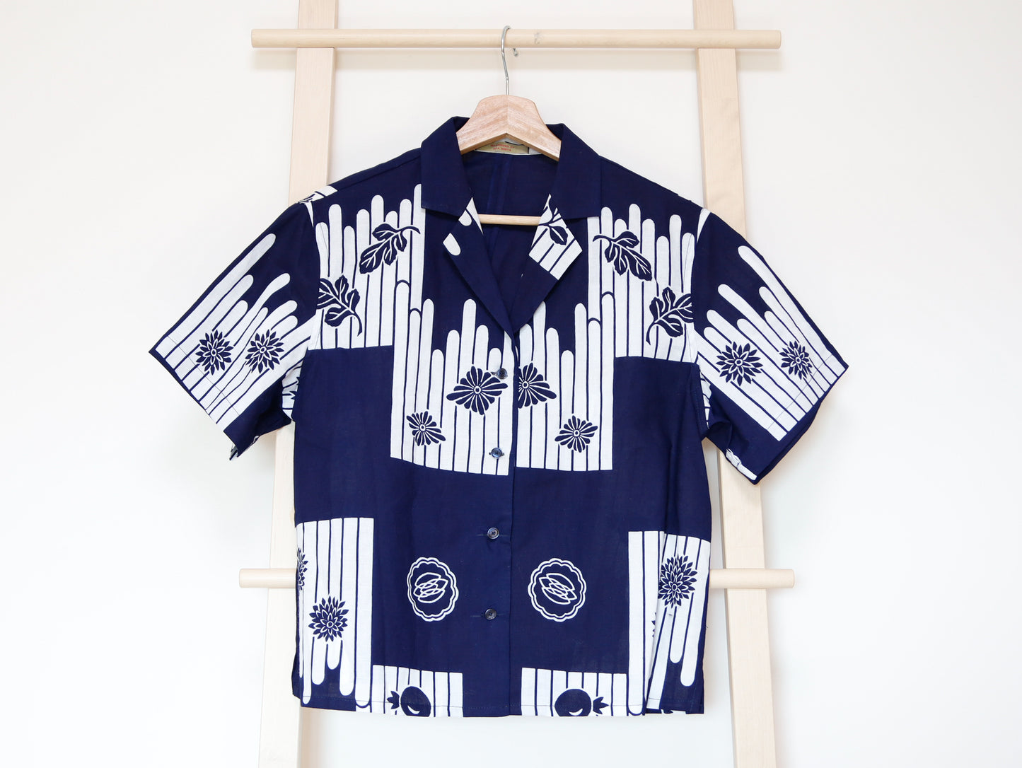 <T24K-003> ALOHA Shirt from YUKATA Summer Cotton Kimono