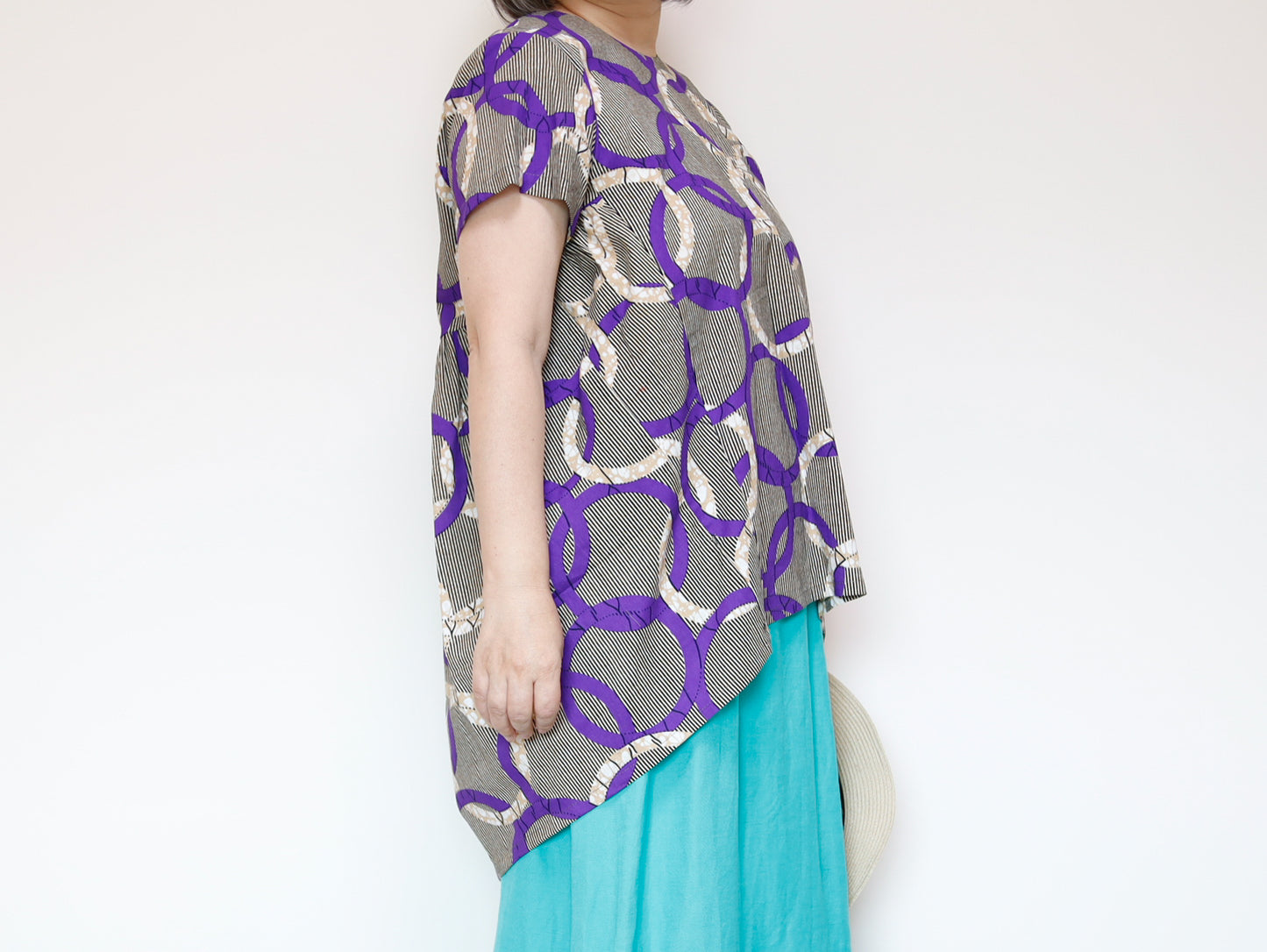 <T38-001> AFRICAN PRINT TOP