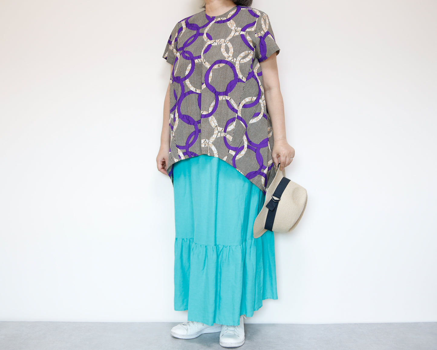 <T38-001> AFRICAN PRINT TOP