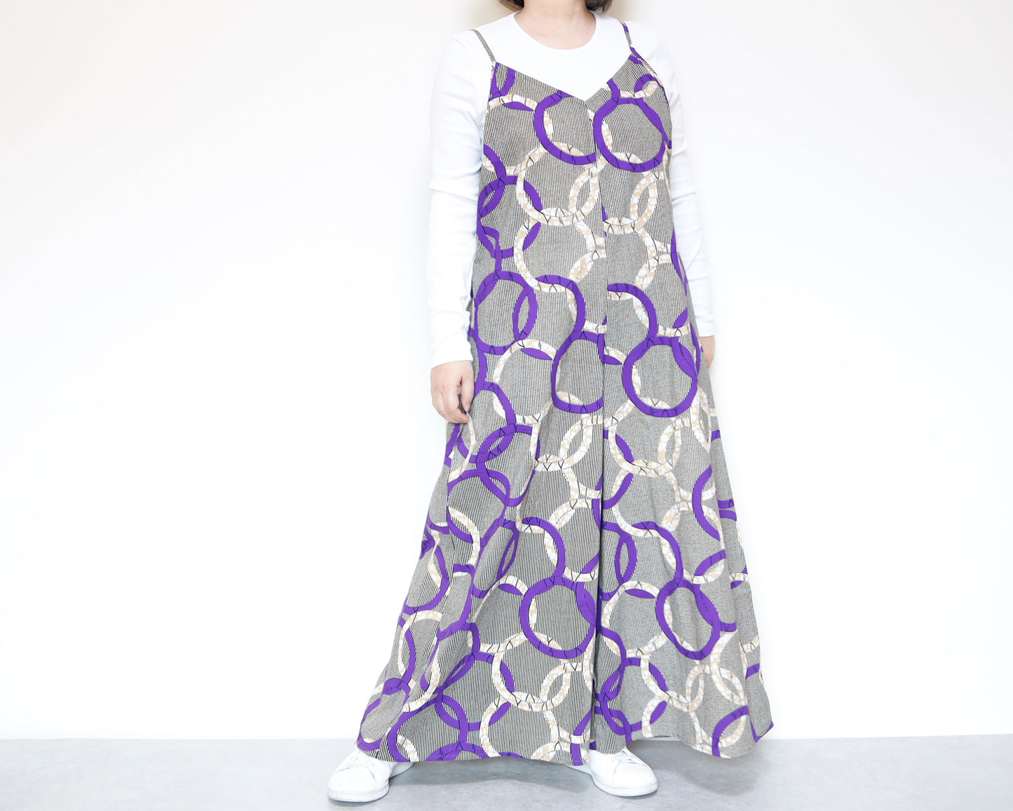 <D29J-002> AFRICAN PRINT OVERALLS / SALOPETTE