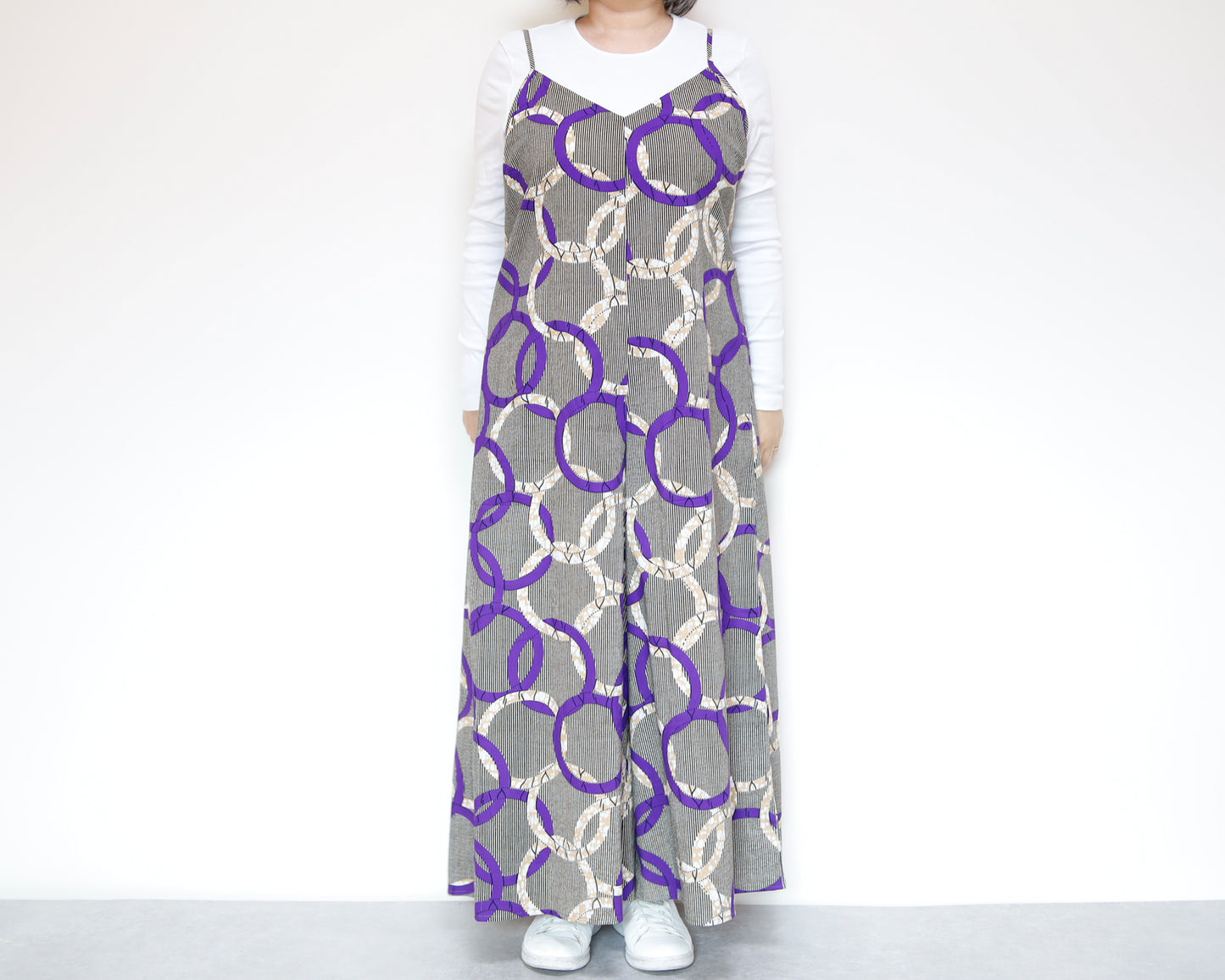 <D29J-002> AFRICAN PRINT OVERALLS / SALOPETTE