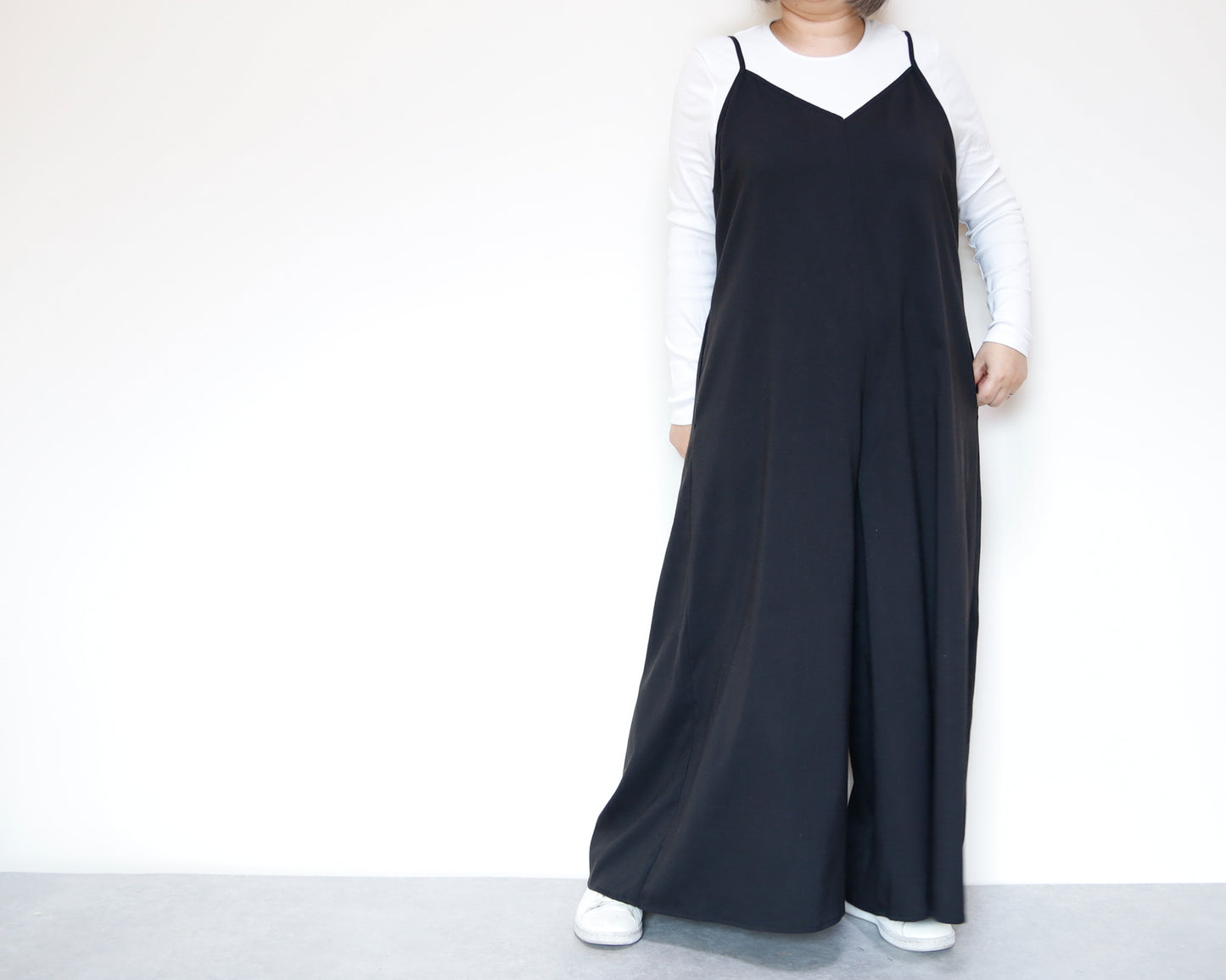 <D29NR> BLACK OVERALLS / SALOPETTE