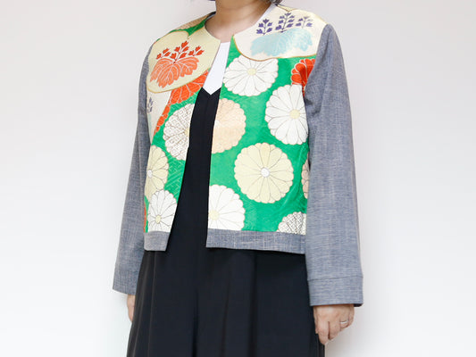 <J15K-022> KIMONO CREW NECK Jacket