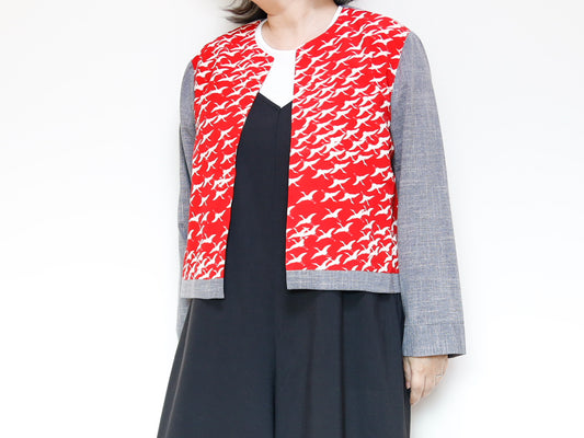 <J15K-023> KIMONO CREW NECK Jacket