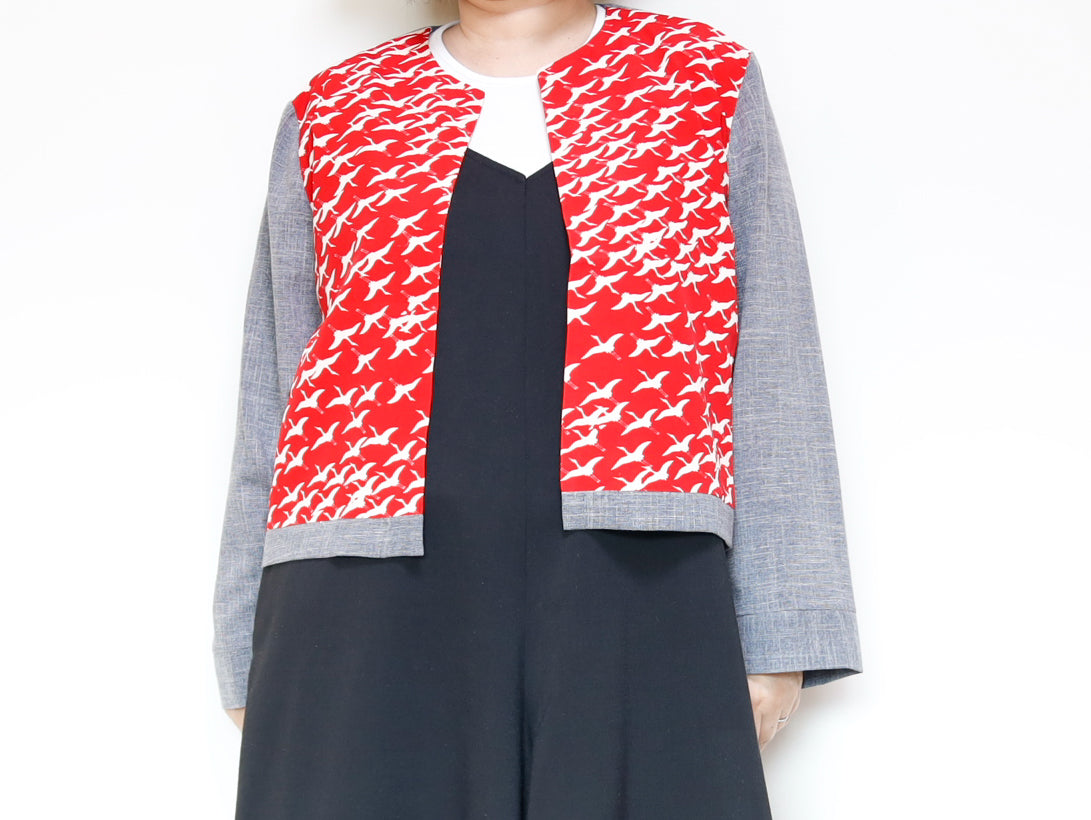 <J15K-023> KIMONO CREW NECK Jacket
