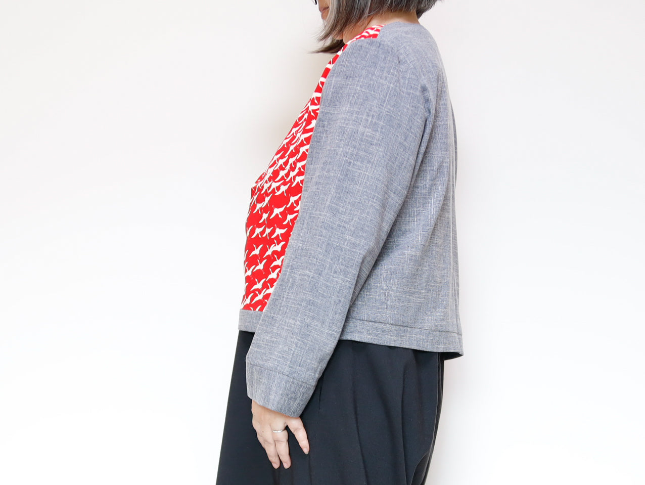 <J15K-023> KIMONO CREW NECK Jacket