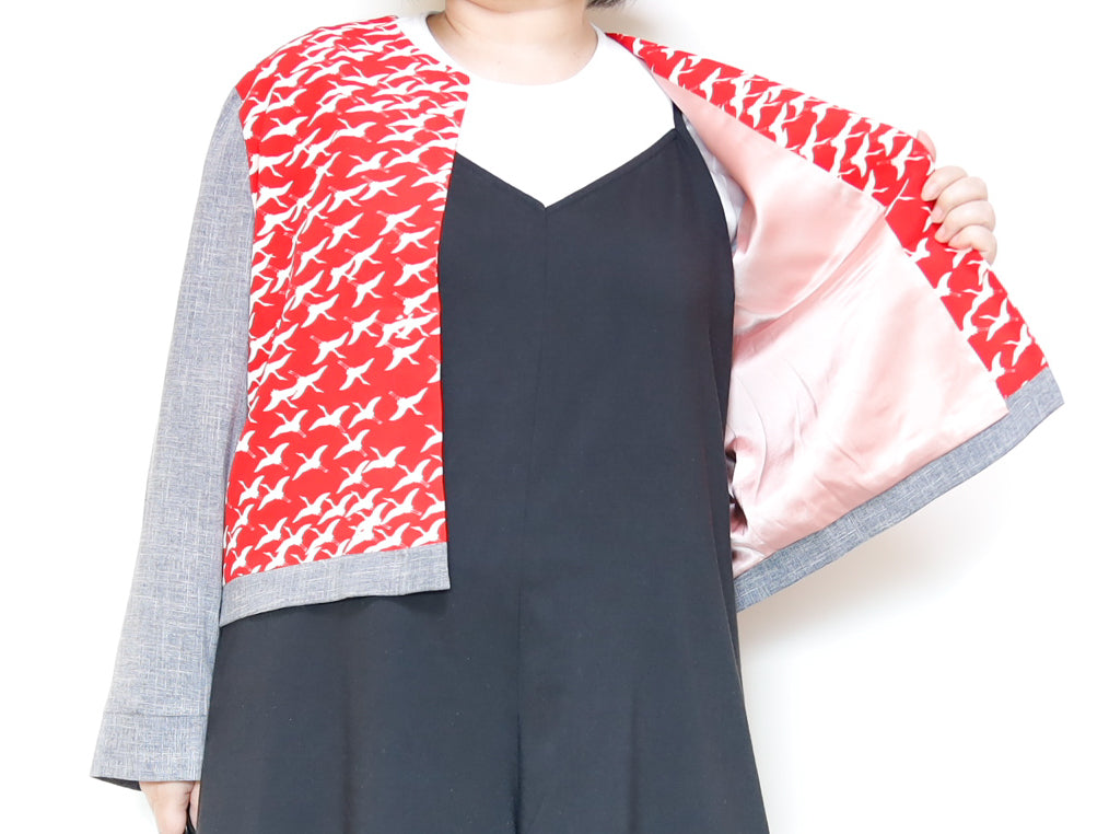<J15K-023> KIMONO CREW NECK Jacket